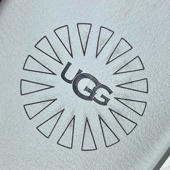 UGG Seaside Gray Leather Flip Flops - Size 7 main image 4